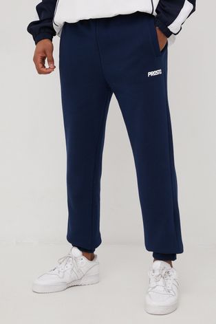 Спортен панталон Prosto Minez мъжки в тъмносиньо с изчистен дизайн