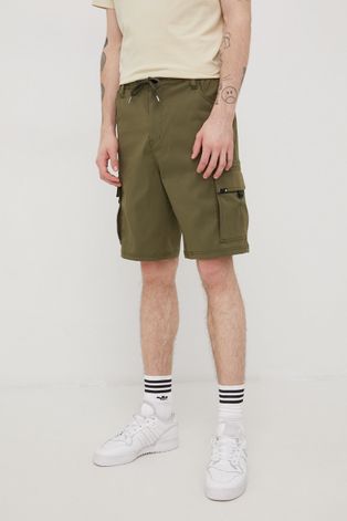 Kratke hlače Volcom za muškarce, boja: zelena