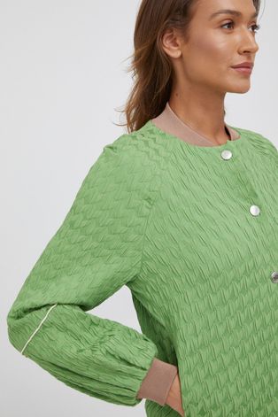 Куртка-бомбер Mos Mosh жіночий колір зелений перехідна