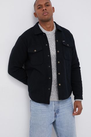Куртка Brixton чоловіча колір чорний перехідна oversize
