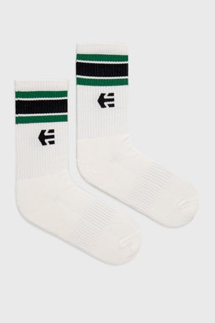 Ponožky Etnies Rebound pánske, biela farba