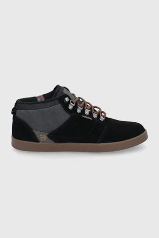 Semišové topánky Etnies Jefferson čierna farba