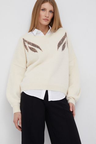 XT Studio pulóver női, krémszínű