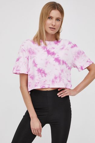 Volcom T-shirt bawełniany kolor różowy