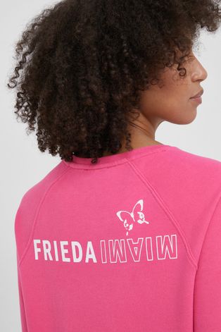 Μπλούζα Frieda & Freddies γυναικεία, χρώμα: μοβ,