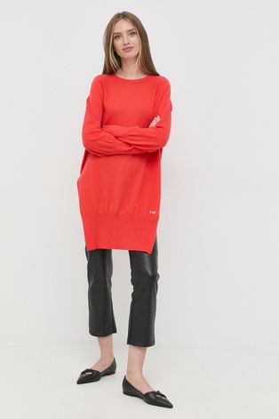 Liviana Conti kasmír pulóver könnyű, női, narancssárga
