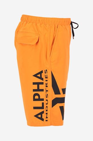 Alpha Industries swim shorts orange color | buy on PRM