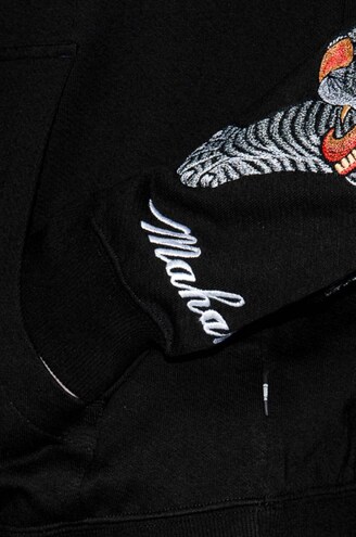 Maharishi cotton sweatshirt Maharishi 8031 BLACK men s black color at PRM US