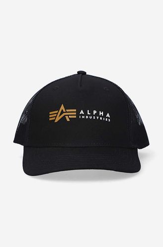 Alpha Industries baseball cap Trucker Cap black color | buy on PRM