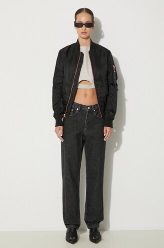 Alpha Industries bomber jacket MA-1 VF LW womenメs black Alpha Industries bomber jacket MA-1 VF LW womenメs black