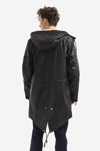 Alpha Industries rain jacket Raincoat Tl men s black color buy