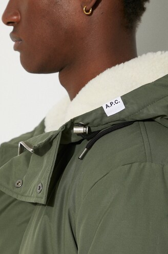 A.P.C. jacket Parka Hector men's green color at PRM US