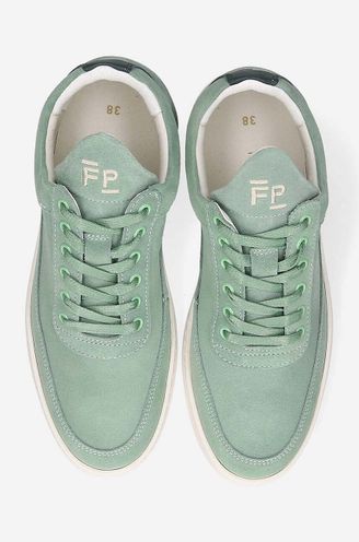 Filling Pieces suede sneakers Low Top Suede green color