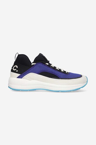 A.P.C. sneakers Run Around navy blue color buy on PRM