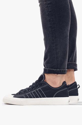 adidas Originals plimsolls Nizza RF men's black color | buy on