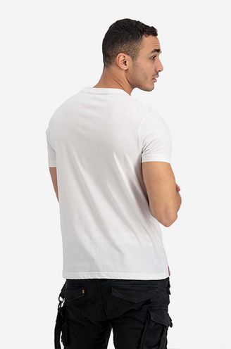 | T-shirt color buy Alpha Apollo cotton on PRM Mission Industries white