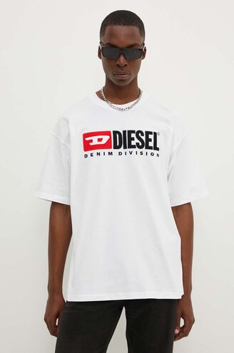 【DIESEL】T-Boxt-Ballo-Dd Tシャツ Women's T-shirt with tattoo patch | White | Diesel