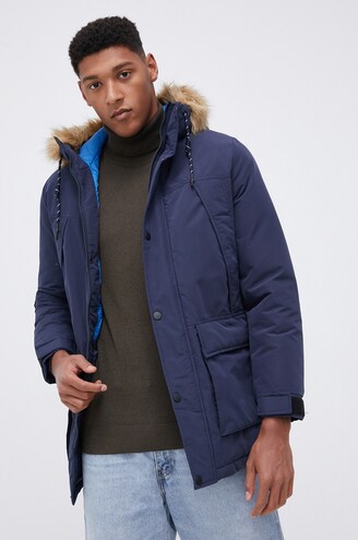 Куртка Jack Jones чоловіча колір синій зимова Answear Ua Куртка Jack Jones чоловіча колір, Navy Parka Coat Next