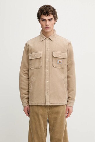 Carhartt WIP jacket Whitsome Shirt Jac men's beige color at PRM US