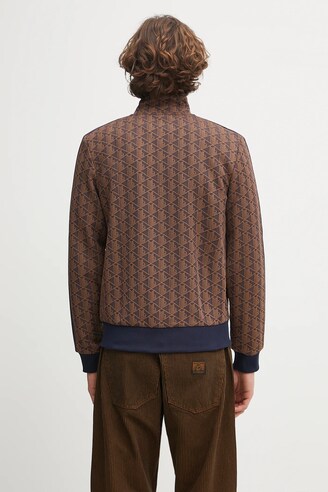 LACOSTE 幾何学模様 ブラウンジャージ FR3 ブラウン（茶色）系 LACOSTE(ラコステ) ジャージ(メンズ) - 海外通販の