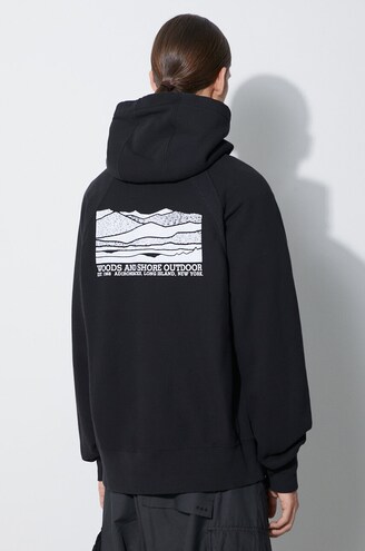 Engineered Garments cotton sweatshirt Raglan Hoodie men's