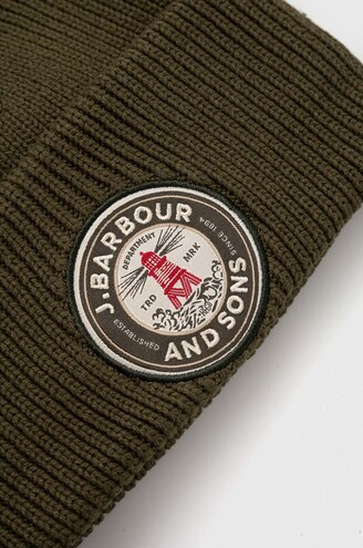 barbour beanie green