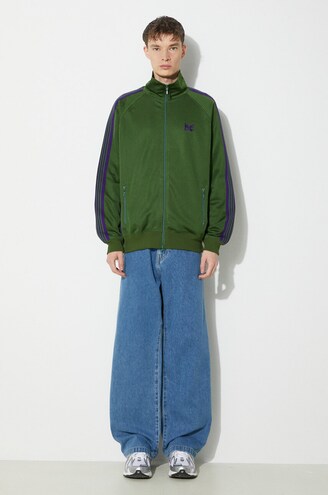 Needles sweatshirt Track Jacket men's green color NS244 at PRM US