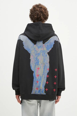 KSUBI cotton sweatshirt Sinners Biggie Hoodie men's black color