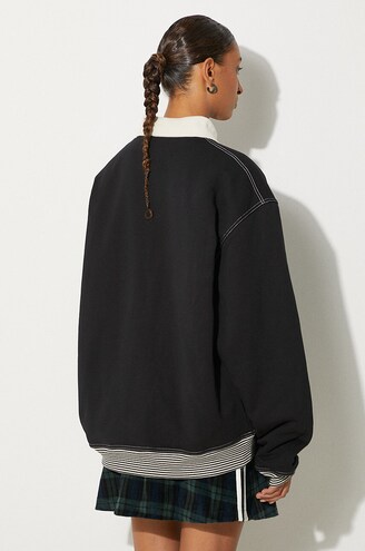 Martine Rose cotton sweatshirt Polo Neck Crew black color