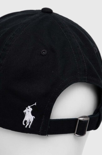 Polo Ralph Lauren cotton baseball cap black color 211954882 at PRM US Polo Ralph Lauren cotton baseball cap black color 211954882 at PRM US