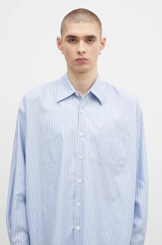 Russeluno I WANT BD 長袖シャツ Our Legacy cotton shirt Borrowed Shirt PRM EU