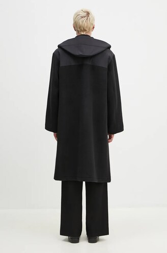 ジャケット・アウター Y-3 M CH3 WOOL MELTON DUFFLE COAT Y-3 wool coat Mellton Coat black color IW7500 at PRM US