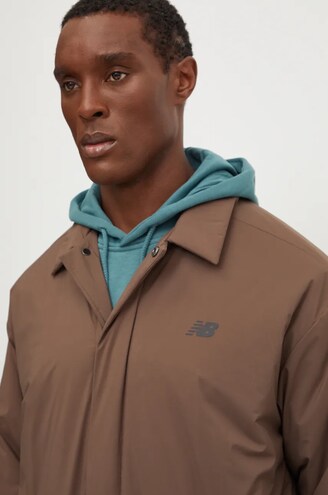 New Balance jacket brown color MJ43504DUO at PRM US