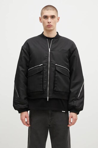 made in england PVC bomber jacket M ブラック Midnight Shine Bomber Jacket – La Garçonne