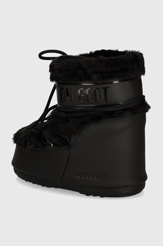 Moon Boot snow boots MB ICON LOW FAUX FUR black color 80D1409390