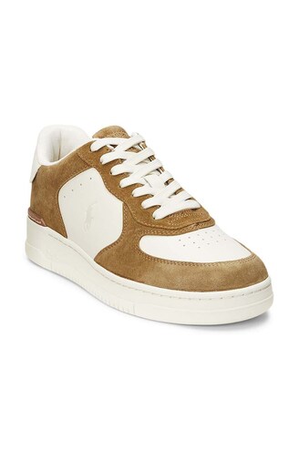 Polo Ralph Lauren sneakers Masters CRT-SK-LTL brown color