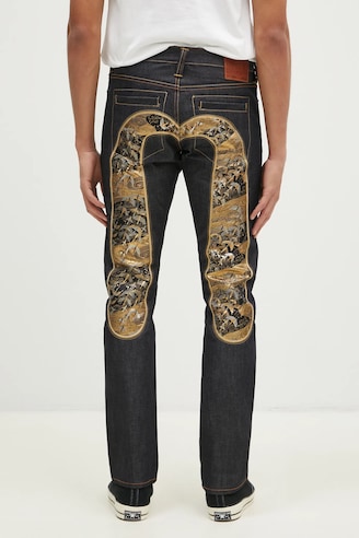 Evisu jeans Brocade Daicock men's 2EAHTM4JE7012 at PRM US