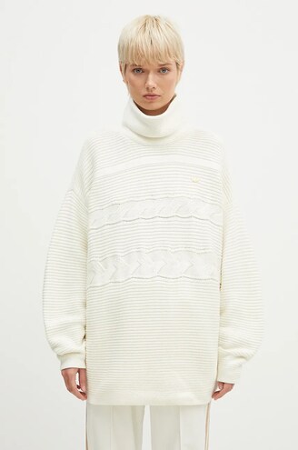 adidas Originals cotton jumper OS Turtleneck beige color IX0965 at
