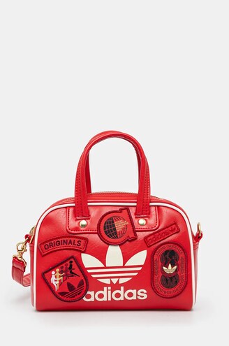 【90s adidas】 red mini boston bag vintage Adidas Originals Mini Bowling Bag - POIZON