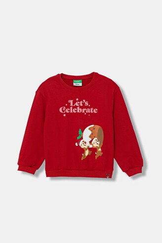 Felpa Con Cappuccio United Colors Of Benetton Per Bambini – Girocollo In Cotone, Fit Rilassato E Stampe Fashion