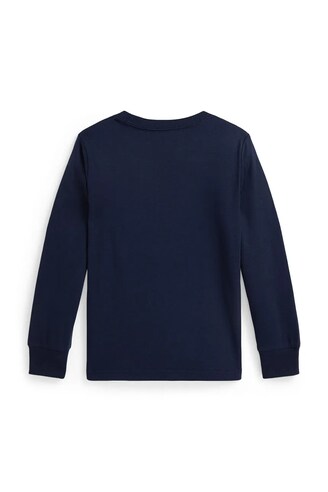 Maglia a maniche lunghe da ragazzo in cotone per escavatore, per bambini, a maniche lunghe, da 1 a 7 anni, taglia 92 – 122, Escavatore blu, 92