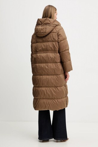 まな Weekend Max Mara kurtka puchowa KAISER kolor beżowy przejściowa