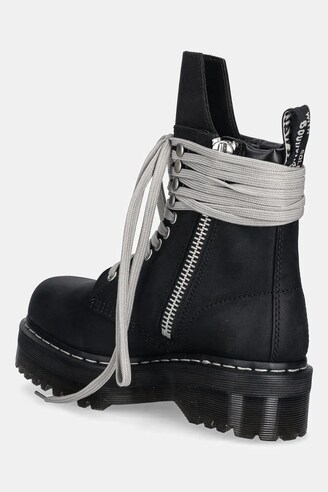 Docoo Rick Owens leather ankle boots x Dr. Martens 1460 Jumbo Lace Boot