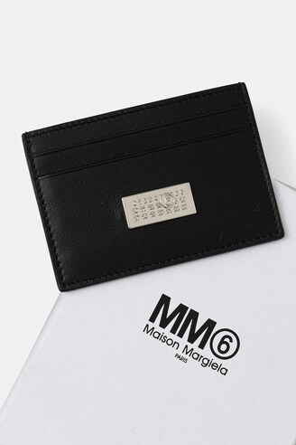 MM6 Maison Margiela leather card holder black color SA5UI0026