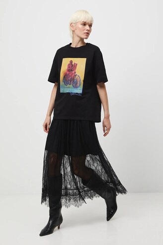 t様 T-shirt bawełniany damski z kolekcji Zdzisław Beksiński x Medicine