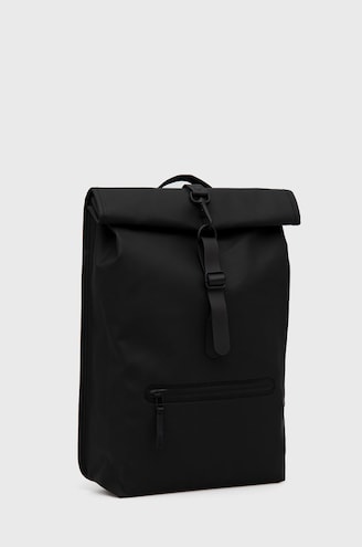 Rains backpack 13160 Rolltop Rucksack black color buy on PRM