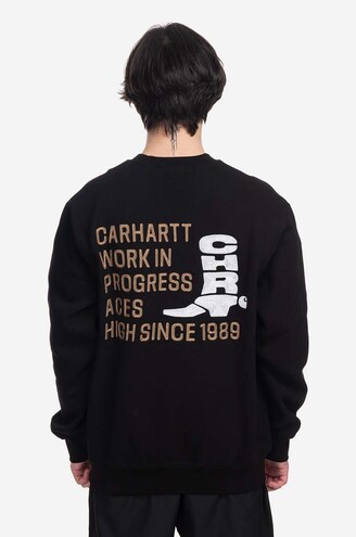 Carhartt WIP sweatshirt Boot men's black color at PRM US