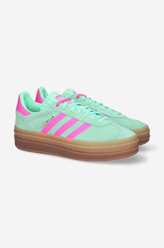 adidas gazelle silver green womens adidas Gazelle Bold - Women's main image 0