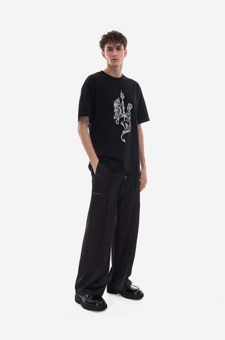 Han Kjobenhavn trousers Loose Track Pants men's black color | buy