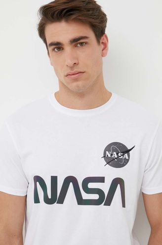 Alpha Industries cotton t-shirt white color | buy on PRM